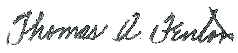 Signature of Tom Fenton